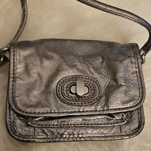 FOSSIL Stylish Silver MITSLIC,‎  Women's CROSSBODY MINI Bag.